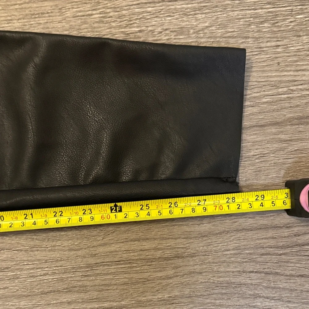 H&M Black Leather Pants size 14
